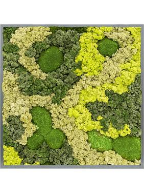 Картина из мха mdf ral 7016 satin gloss 30% ball moss 70% reindeer moss (mix) Картина из мха mdf ral 7016 satin gloss 30% ball moss 70% reindeer moss (mix)