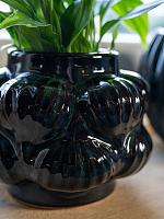 Кашпо Sanah pot petrol D16 H13 см