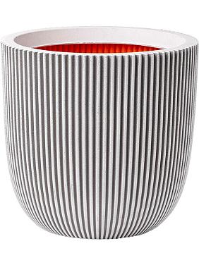 Кашпо Capi nature groove nl planter ball ivory Кашпо Capi nature groove nl planter ball ivory