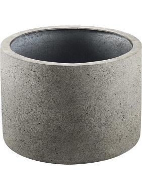 Кашпо Grigio cylinder natural concrete