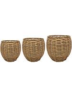 Кашпо Jet pot natural (набор 3 шт) D55 H46 см Кашпо Jet pot natural (набор 3 шт) D55 H46 см