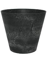 Кашпо Artstone claire pot black D33 H29 см