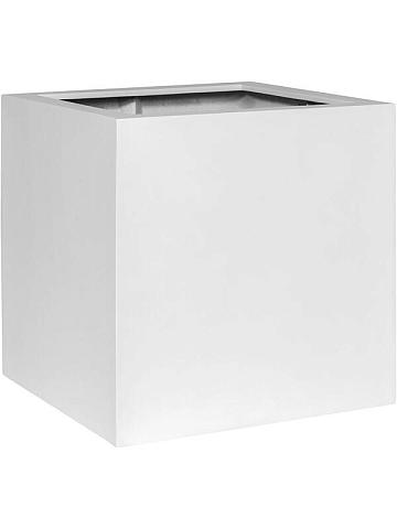Кашпо Fiberstone block s matt white Кашпо Fiberstone block s matt white