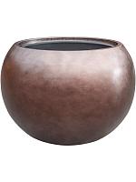 Кашпо Baq metallic silver leaf globe matt coffee (с техническим горшком) D50 H37 см Кашпо Baq metallic silver leaf globe matt coffee (с техническим горшком) D50 H37 см