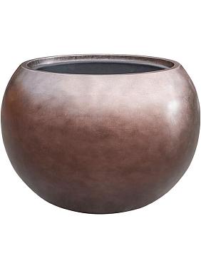 Кашпо Baq metallic silver leaf globe matt coffee (с техническим горшком) Кашпо Baq metallic silver leaf globe matt coffee (с техническим горшком)