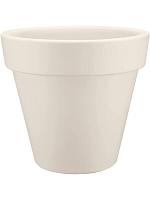 Кашпо Pure® round linen white D39 H36 см