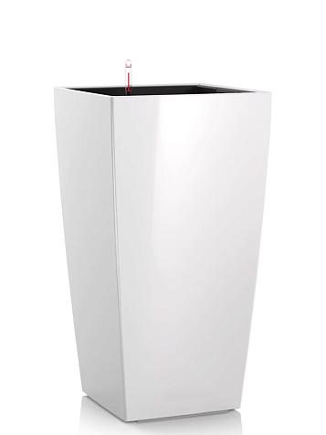 Кашпо Ola Dom Cubis Deluxe 30 (19л) белый лакированный