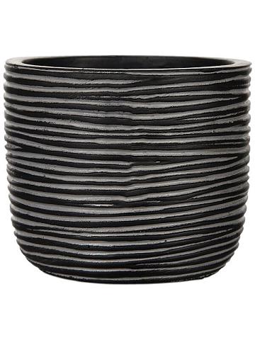 Кашпо Capi nature rib planter ball black Кашпо Capi nature rib planter ball black