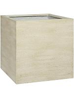 Кашпо Cement & stone block l beige washed L50 W50 H50 см Кашпо Cement & stone block l beige washed L50 W50 H50 см