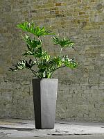 Кашпо Plain kubis anthracite L33 W33 H60 см