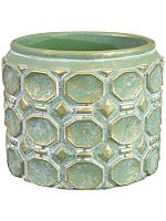 Кашпо Jurre pot green D14 H11 см