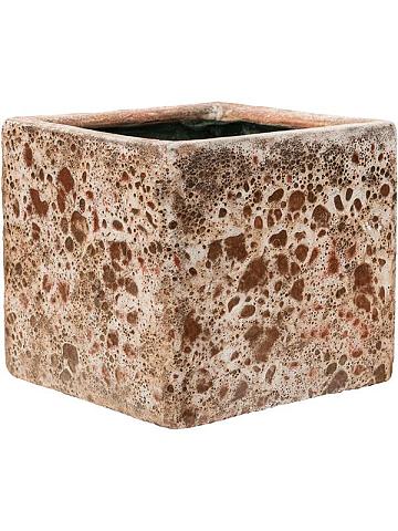 Кашпо Baq lava cube relic pink (glazed inside) Кашпо Baq lava cube relic pink (glazed inside)