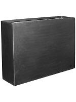 Кашпо Fiberstone jort slim l black L124 W33 H90 см