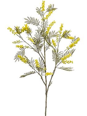 Мимоза ветвь с желтыми цветами искусственная Мимоза ветвь с желтыми цветами искусственная