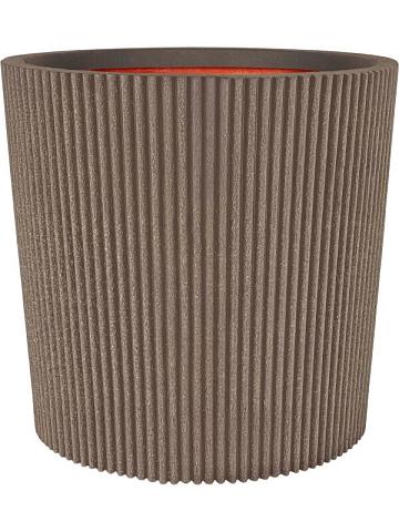 Кашпо Capi nature groove nl vase conical warm taupe Кашпо Capi nature groove nl vase conical warm taupe