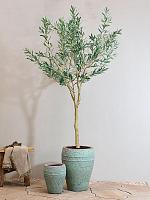 Кашпо Mediterranean ares s, rustic green D27 H32 см