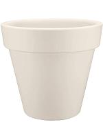 Кашпо Pure® round linen white D78 H70 см
