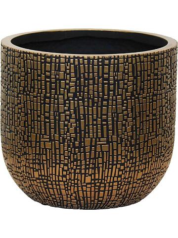 Кашпо Capi nature skin planter ball black gold Кашпо Capi nature skin planter ball black gold