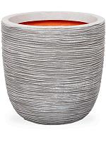 Кашпо Capi nature rib nl planter ball ivory D43 H41 см