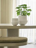 Кашпо Fusion pot white D32 H31 см