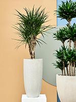 Кашпо Baq raindrop partner beige D32 H62 см