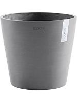 Кашпо Ecopots amsterdam 40 grey D40 H35 см