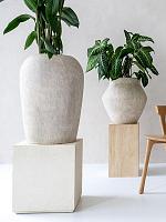 Кашпо Mineral lena m travertine beige D55 H70 см