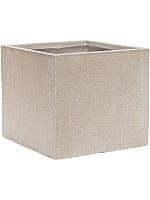 Кашпо Baq raindrop cube beige L30 W30 H27 см