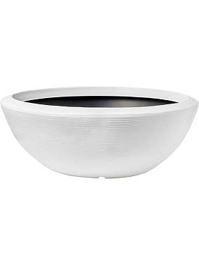 Кашпо Capi arc granite bowl low white Кашпо Capi arc granite bowl low white