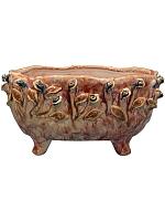 Кашпо Irene planter pastel pink L26 W18 H13 см