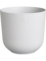 Кашпо Jazz round silky white D14 H13 см Кашпо Jazz round silky white D14 H13 см