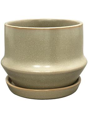 Кашпо с поддоном Jent pot with saucer mint Кашпо с поддоном Jent pot with saucer mint