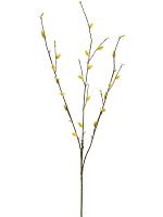 Ветка Ивы с желтыми почками искусственная H80 см