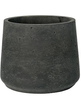 Кашпо Rough patt l black washed Кашпо Rough patt l black washed