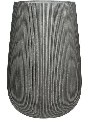 Кашпо Ridged vertically patt high m dark grey