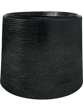 Кашпо Capi arc granite sandbag medium black