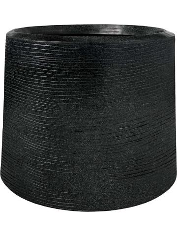 Кашпо Capi arc granite sandbag medium black