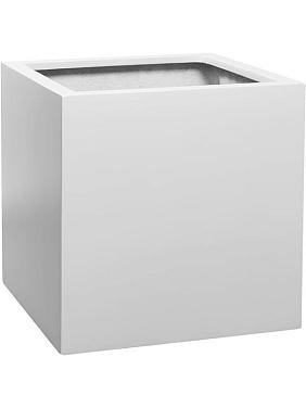 Кашпо Fiberstone block l matt white Кашпо Fiberstone block l matt white
