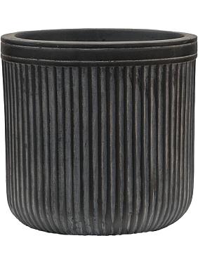 Кашпо Baq vertical rib cylinder anthracite Кашпо Baq vertical rib cylinder anthracite