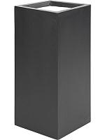 Кашпо Stretto high cube anthracite L40 W40 H80 см