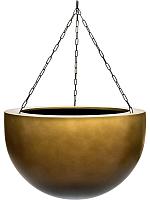 Кашпо подвесное Baq gradient hanging bowl matt honey D45 H28 см