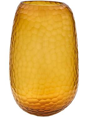 Ваза Vase chisel cut amber Ваза Vase chisel cut amber