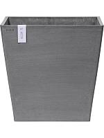 Кашпо Ecopots rotterdam wheels 50 grey L50 W50 H48 см
