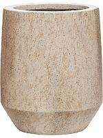 Кашпо Mineral harrith high l travertine beige D53 H68 см