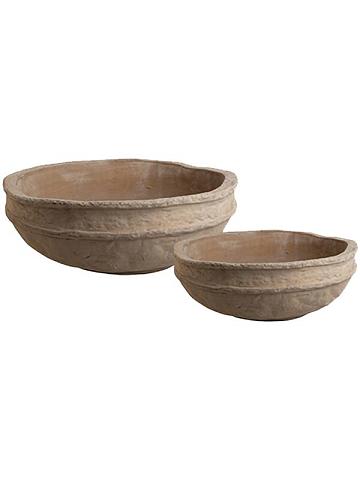 Кашпо Reed bowl terracotta (набор 2 шт)