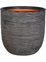 Кашпо Capi nature rib nl planter ball anthracite D54 H52 см