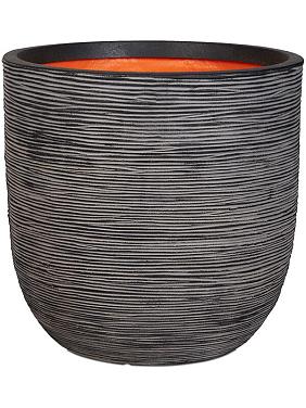 Кашпо Capi nature rib nl planter ball anthracite Кашпо Capi nature rib nl planter ball anthracite