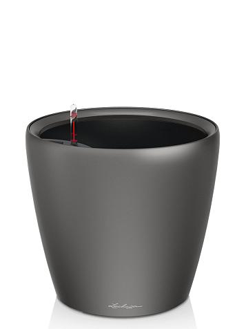 Кашпо Lechuza Classico LS 28 антрацитовый металлик