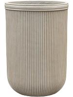 Кашпо Baq vertical rib cylinder beige D45 H65 см Кашпо Baq vertical rib cylinder beige D45 H65 см