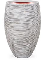 Кашпо Capi nature rib nl vase elegant deluxe ivory D38 H58 см Кашпо Capi nature rib nl vase elegant deluxe ivory D38 H58 см
